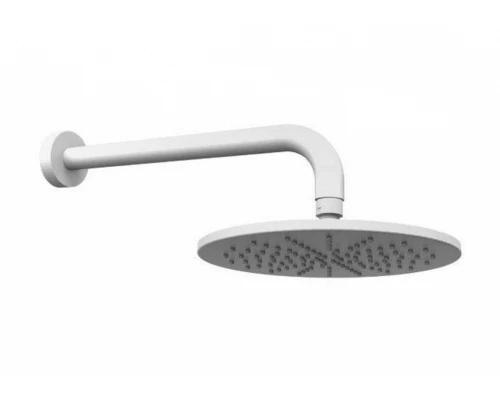 Верхний душ Paffoni Master ZSOF074BO, 225 мм, 1 режим струи, без держателя, белый матовый