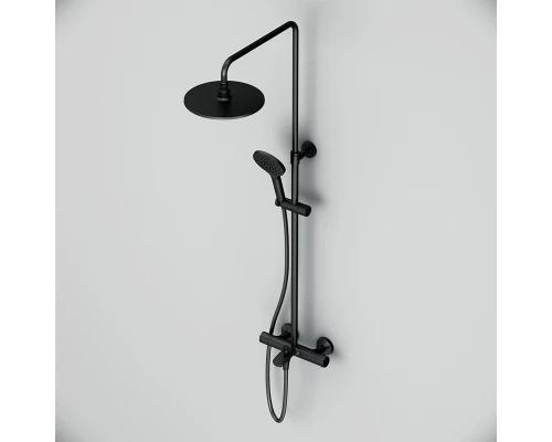 Душевая стойка Am.Pm Like F0780522 черная термостатическая