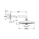 Верхний душ Grohe Euphoria 260 SmartControl 26459000/26458000, 260х260 мм, 3 режима струи, с держателем