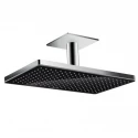 Верхний душ Hansgrohe Rainmaker Select, 460 x 270 мм, 1 режим струи, с держателем 24002600, черный/хром