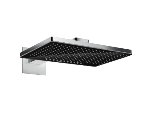 Верхний душ Hansgrohe Rainmaker Select, 460 x 300 мм, 3 режима струи, с держателем 24007600, черный/хром