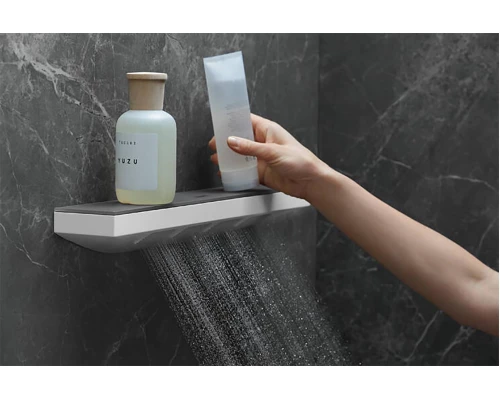 Боковой душ с полкой Hansgrohe Rainfinity 500 1jet 26243700, белый матовый