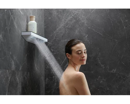 Боковой душ с полкой Hansgrohe Rainfinity 500 1jet 26243700, белый матовый