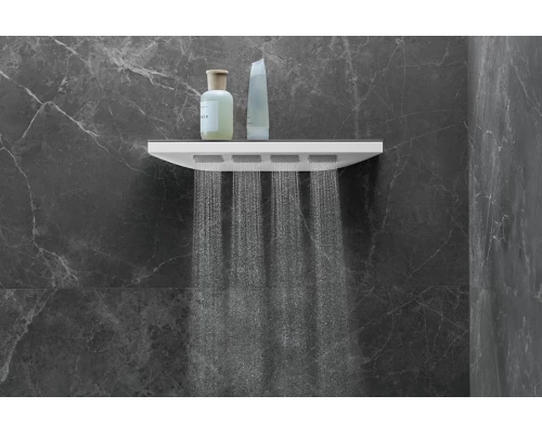 Боковой душ с полкой Hansgrohe Rainfinity 500 1jet 26243700, белый матовый
