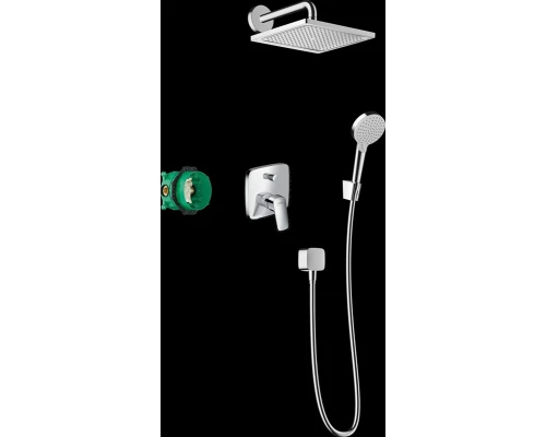 Душевая система скрытого монтажа Hansgrohe Crometta E 240 1jet с однорычажным смесителем, хром, 27957000
