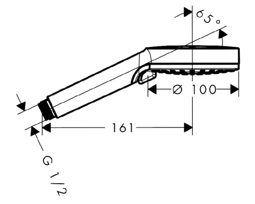 Душевая система скрытого монтажа Hansgrohe Crometta E 240 1jet с однорычажным смесителем, хром, 27957000