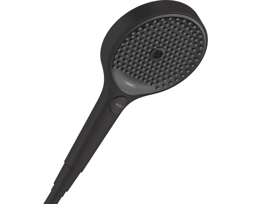 Ручной душ Hansgrohe Rainfinity 130 26864670, 3 типа струи, чёрный матовый