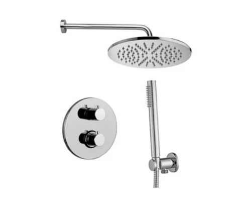 Душевая система Paffoni KIT LIG встраиваемая, термостатическая, хром, KITLIQ018CR
