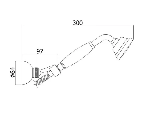 Душевой гарнитур Paffoni Belinda ZDUP035CR, цвет хром