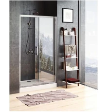 Душевая дверь в нишу Aquanet Delta NPE6121, 160 x 200 см, стекло прозрачное, профиль хром, 273613