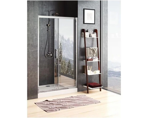 Душевая дверь в нишу Aquanet Delta NPE6121, 160 x 200 см, стекло прозрачное, профиль хром, 273613