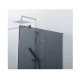 Душевая стенка Cezares Liberta 80 см со свободным входом, стекло графит, профиль хром, LIBERTA-L-1-80-120-GR-Cr