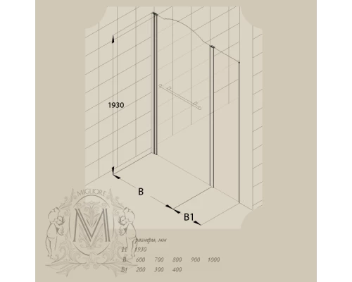 Душевая дверь Migliore Diadema ML.DDM-22.593/594.TR