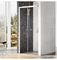 Дверь душевая Ravak Matrix MSD2-100, левая/правая, профиль блестящий, витраж транспарент, 0WLA0C00Z1/0WPA0C00Z1