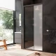 Душевая дверь в нишу Am.Pm Gem Solo 100 х 195 см, раздвижная, стёкла прозрачное и матовое, профиль черный матовый, W90G-100-1-195BM