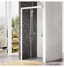 Дверь душевая Ravak Matrix MSD2-110, левая/правая, профиль белый, витраж транспарент, 0WLD0100Z1/0WPD0100Z1