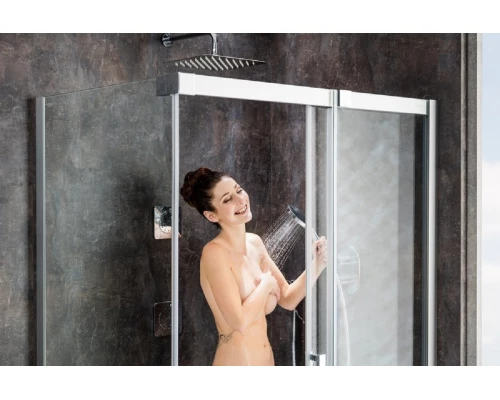 Душевой уголок Ravak Matrix MSDPS 110х80, левый/правый, профиль белый, витраж транспарент, 0WLD4100Z1/0WPD4100Z1