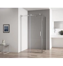 Душевой уголок Cezares STYLUS-SOFT-AH-1-120/80-C-Cr, 120 х 80 х 195 см, стекло прозрачное