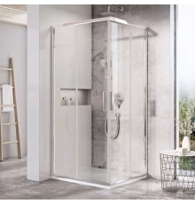 Душевой уголок Ravak Blix Slim BLSRV2-80, 80 х 80 см, профиль блестящий ,витраж транспарент, X1LM40C00Z1