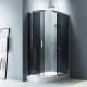 Душевой уголок Am.Pm Like Solo Slide 120 x 80 см, профиль матовый хром, стекло тонированное, W83G-302U120CG64