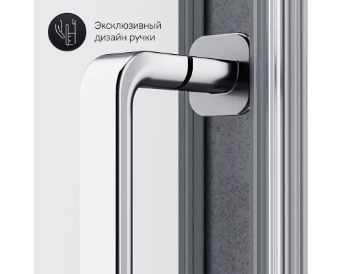 Душевой уголок Am.Pm Like Solo Slide 120 x 80 см, профиль матовый хром, стекло тонированное, W83G-302U120CG64