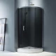 Душевой уголок Am.Pm Like Solo Slide 90 x 90 см, профиль матовый хром, стекло тонированное, W83G-315-090CG64
