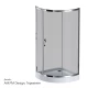Душевой уголок Am.Pm Like Solo Slide 90 x 90 см, профиль матовый хром, стекло тонированное, W83G-315-090CG64