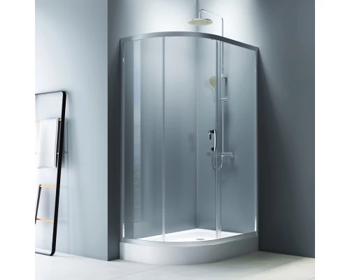 Душевой уголок Am.Pm Like Solo Slide 120 x 80 см, профиль матовый хром, стекло прозрачное, W83G-302U120CT64
