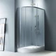 Душевой уголок Am.Pm Like Solo Slide 120 x 80 см, профиль матовый хром, стекло прозрачное, W83G-302U120CT64