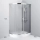 Душевой уголок Am.Pm Like Solo Slide 120 x 80 см, профиль матовый хром, стекло прозрачное, W83G-302U120CT64