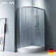 Душевой уголок Am.Pm Like Solo Slide 120 x 80 см, профиль матовый хром, стекло прозрачное, W83G-302U120CT64