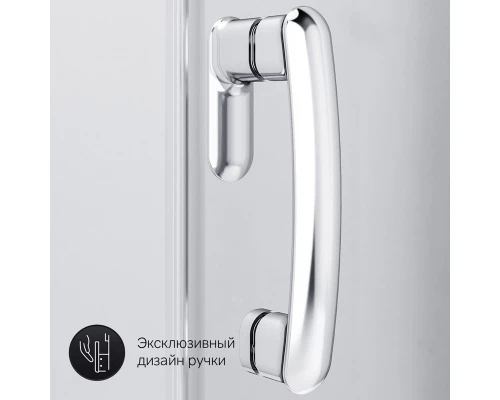 Душевой уголок Am.Pm Like Solo Slide 120 x 80 см, профиль матовый хром, стекло прозрачное, W83G-302U120CT64