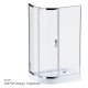 Душевой уголок Am.Pm Like Solo Slide 120 x 80 см, профиль матовый хром, стекло прозрачное, W83G-302U120CT64