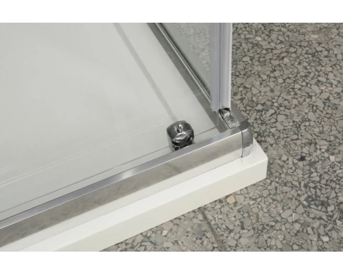 Душевой уголок BelBagno UNO, 110 х 80 х 185 см, стекло рифлёное, профиль хром, UNO-AH-1-110/80-P-Cr