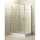 Душевой уголок BelBagno UNO, 110 х 80 х 185 см, стекло рифлёное, профиль хром, UNO-AH-1-110/80-P-Cr