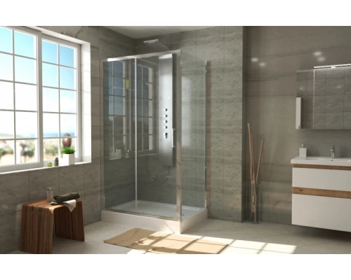 Душевой уголок Bravat Blackline BS120.3101A 120 x 80 x 200 см прямоугольный, алюминий полированный