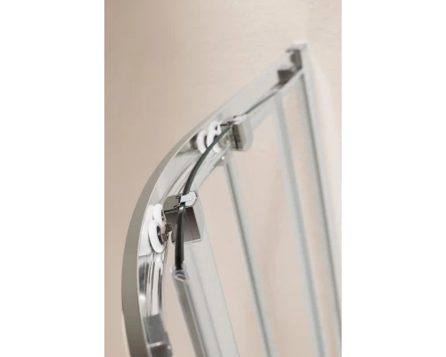 Душевой уголок Cezares 120 х 100 см, профиль хром, стекло прозрачное, ECO-O-RH-2-120/100-C-Cr