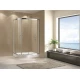 Душевой уголок Cezares 120 х 100 см, профиль хром, стекло прозрачное, ECO-O-RH-2-120/100-C-Cr
