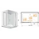 Душевой уголок Cezares PREMIER-SOFT, 120 х 90 х 200 см, стекло прозрачное