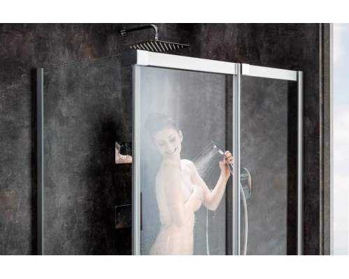 Душевой уголок Ravak Matrix MSDPS 110х80, левый/правый, профиль сатин, витраж транспарент, 0WLD4U00Z1/0WPD4U00Z1