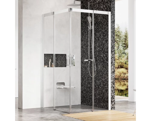 Душевой уголок Ravak Matrix MSRV4 100х100, профиль белый, витраж транспарент, 1WVAA100Z1