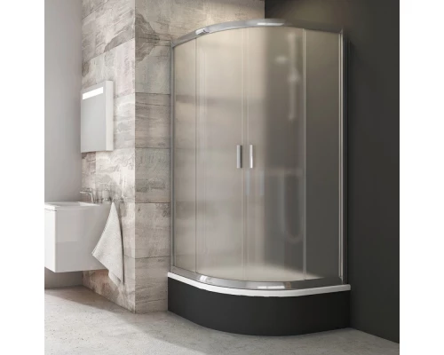 Душевой уголок Ravak Blix Sabina BLCP4-90, профиль блестящий, витраж грейп, 3B270C40ZG