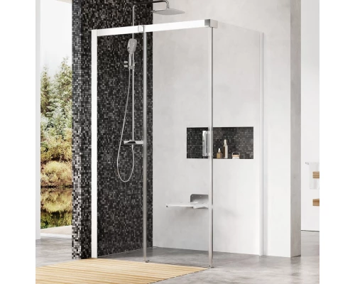 Душевой уголок Ravak Matrix MSDPS 120х80, левый/правый, профиль белый, витраж транспарент, 0WLG4100Z1/0WPG4100Z1