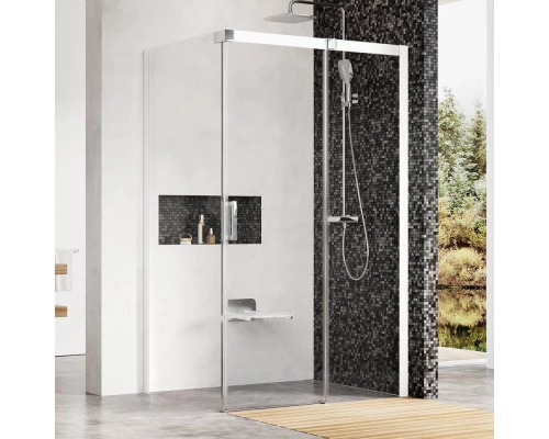 Душевой уголок Ravak Matrix MSDPS 120х80, левый/правый, профиль белый, витраж транспарент, 0WLG4100Z1/0WPG4100Z1