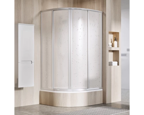 Душевой уголок Ravak Supernova SKCP4-80 Sabina, профиль сатин, витраж перл полистирол, 31144VU0011