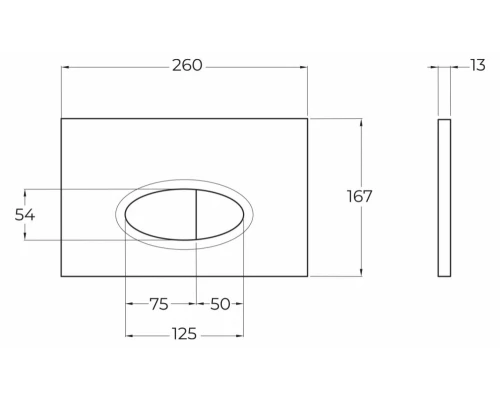 Инсталляция BelBagno для подвесного унитаза BB026, клавиша хром матовый BB050CR.MAT