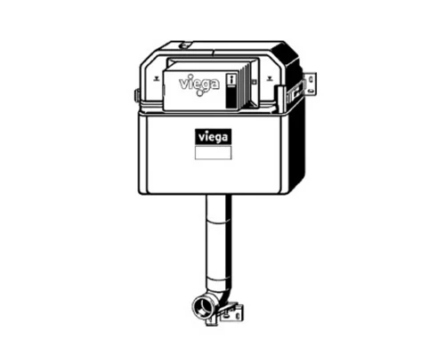 Смывной бачок скрытого монтажа Viega Prevista 3H для приставного унитаза мод. 8502, 771904