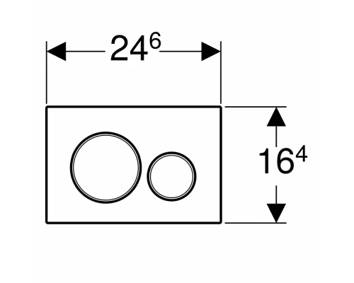 Смывная клавиша GEBERIT Sigma 20 115.882.JQ.1 ( не оставляет отпечатков пальцев )