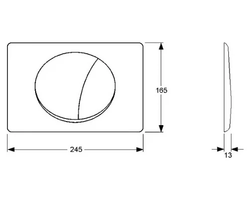 Клавиша смыва MEPA Sun 421610, для R11, 2-й смыв