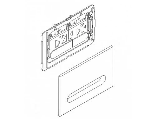Кнопка смыва BelBagno Prospero BB007-PR-NERO.M, черный матовый Tocco Morbido